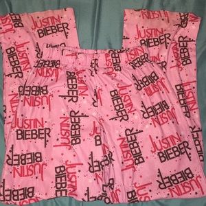 Justin Bieber pajama pants